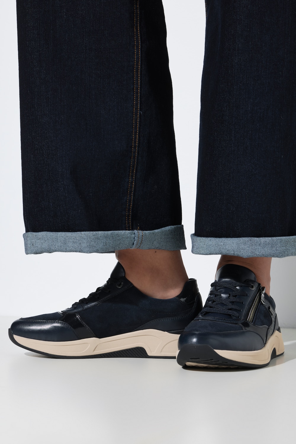 Remonte Leder-Sneaker, wasserdicht, Wechselfussbett, Weite H