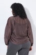 Bluse, Stickerei, Oversized, Hemdkragen, Langarm