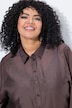 Bluse, Stickerei, Oversized, Hemdkragen, Langarm