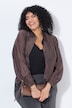 Bluse, Stickerei, Oversized, Hemdkragen, Langarm