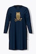 Bigshirt, Eule, V-Ausschnitt, Langarm