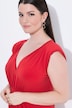 Kleid, drapiert, A-Linie, V-Ausschnitt, ärmellos