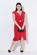 Kleid, drapiert, A-Linie, V-Ausschnitt, ärmellos