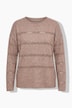 Pullover, Glitzer-Ajourstreifen, Rundhals, Langarm