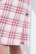 Lot de 2 chemises de nuit / grands T-shirts, carreaux / faon, décolleté rond / col tunisien