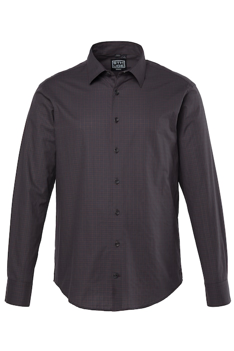 Kostkovaná košile, dlouhé rukávy, moderní střih, kentový límec, až do velikosti 8XL