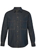 Džínová košile, dlouhé rukávy, sepraný denim, moderní střih, kentový límec, do vel. 8XL