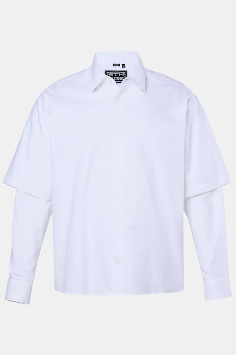 STHUGE-paita, oversize, pitkät hihat, 2-in-1-tyyli, suurin koko 8XL