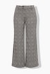 Hose, kariert, weites Bein, Stretchkomfort, High Waist