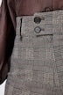 Hose, kariert, weites Bein, Stretchkomfort, High Waist