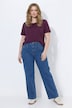 Jeans Mony, weites Bein, Reißverschlusstaschen