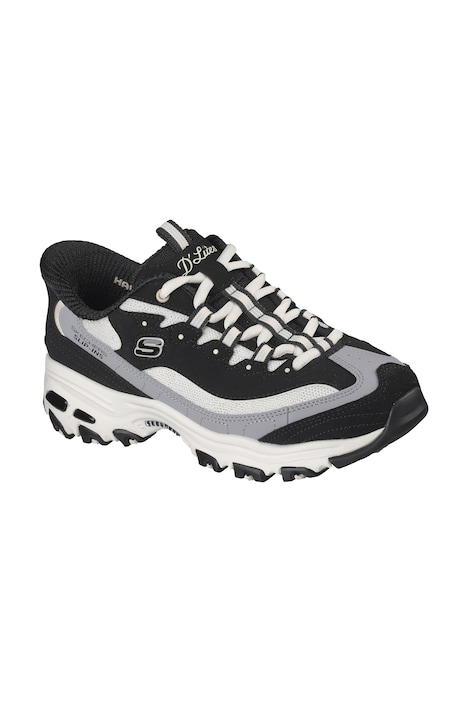 Nazouvací tenisky Skechers, kombinace kůže, paměťová pěna, široký střih