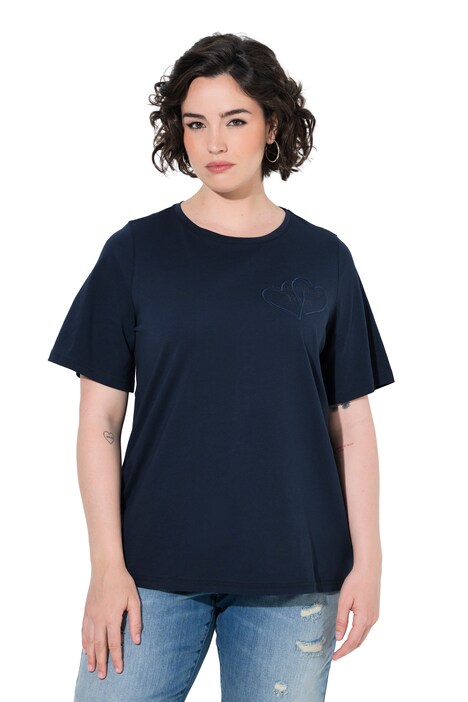 T-Shirt, Applikation, Classic, Rundhals, Halbarm