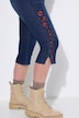 Capri-jeans, stretchdenim, zoomsplitten