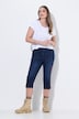Capri-jeans, stretchdenim, zoomsplitten