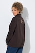 Sweatjacke, Sterne, Troyerkragen, Langarm, elastischer Saum