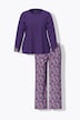 Pyjama, Paisleymuster, Rundhals, Langarm