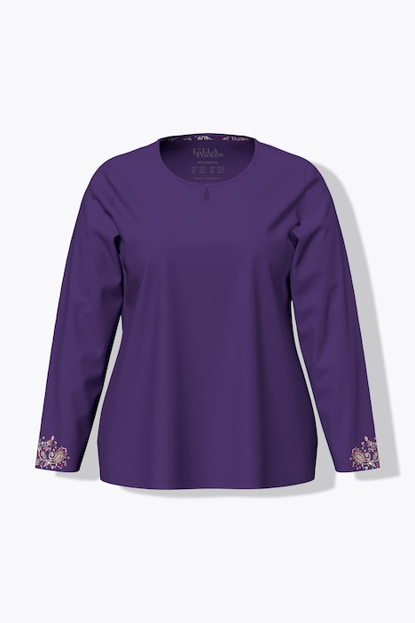 Pyjama, Paisleymuster, Rundhals, Langarm