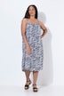 Kleid, A-Linie, Spaghettiträger, Animal-Muster