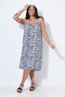 Kleid, A-Linie, Spaghettiträger, Animal-Muster