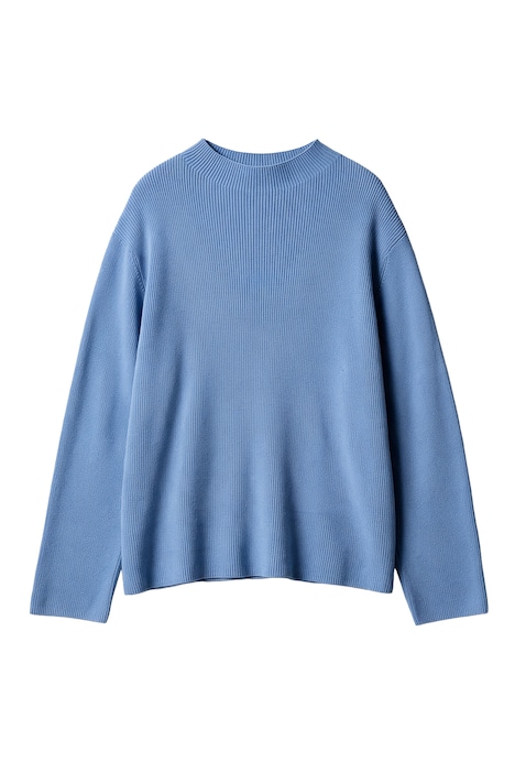 Pullover, Relaxed Fit, Stehkragen, Biobaumwolle