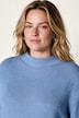 Pullover, Relaxed Fit, Stehkragen, Biobaumwolle