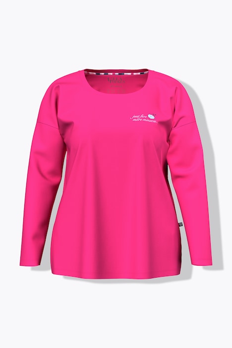 T-shirt de pyjama, imprimé Book Lover, décolleté rond et manches longues