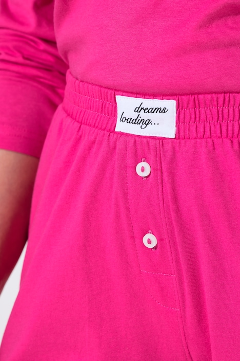 Pyjama-Shorts, 2er-Pack, Streifen/einfarbig, Taschen