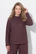 Sweatshirt, Nadelstreifen, Stehkragen, Langarm