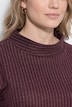 Sweatshirt, Nadelstreifen, Stehkragen, Langarm