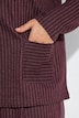 Sweatshirt, Nadelstreifen, Stehkragen, Langarm