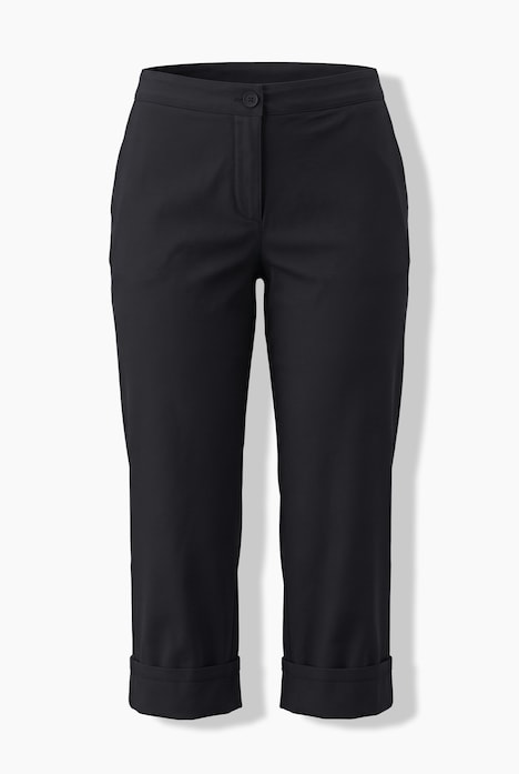 Culotte, weites, gerades Bein, Elastikbund