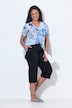 Culotte, weites, gerades Bein, Elastikbund