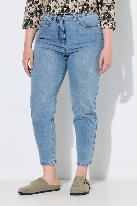 Mom-Jeans, Stretchdenim, 5-Pocket-Style, Komfortbund