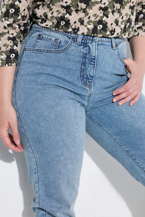 Mom-Jeans, Stretchdenim, 5-Pocket-Style, Komfortbund