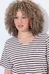 T-Shirt, Ringel, Oversized, Rundhals, Halbarm