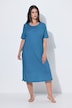 Bigshirt, gemustert, Rundhals, Halbarm, extralang