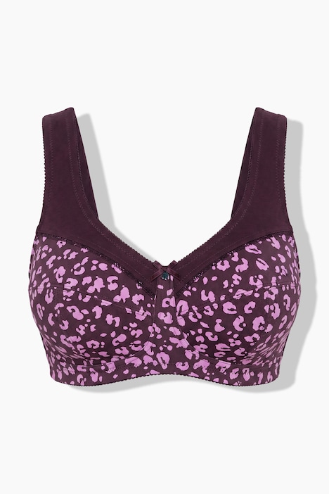 Soutien-gorge de maintien, motif léopard, sans armatures – bonnets C-H