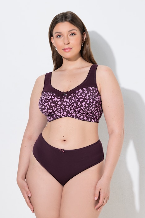 Soutien-gorge de maintien, motif léopard, sans armatures – bonnets C-H