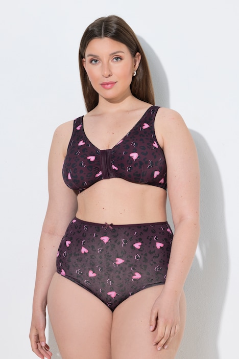 Bustier, Leomuster/Herzen, Vorderverschluss