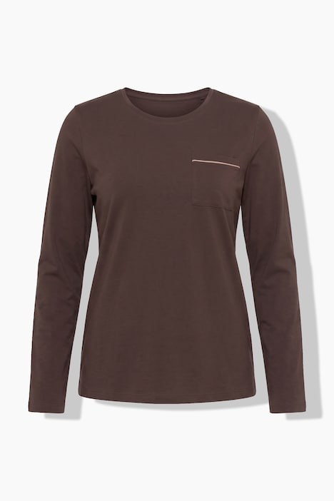 Pyjama, ornamenten, ronde hals, lange mouwen, modalmix