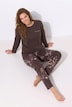Pyjama, ornamenten, ronde hals, lange mouwen, modalmix
