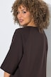 Sweatshirt, boxy fit, ronde hals, korte raglanmouwen