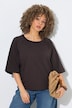 Sweatshirt, boxy fit, ronde hals, korte raglanmouwen