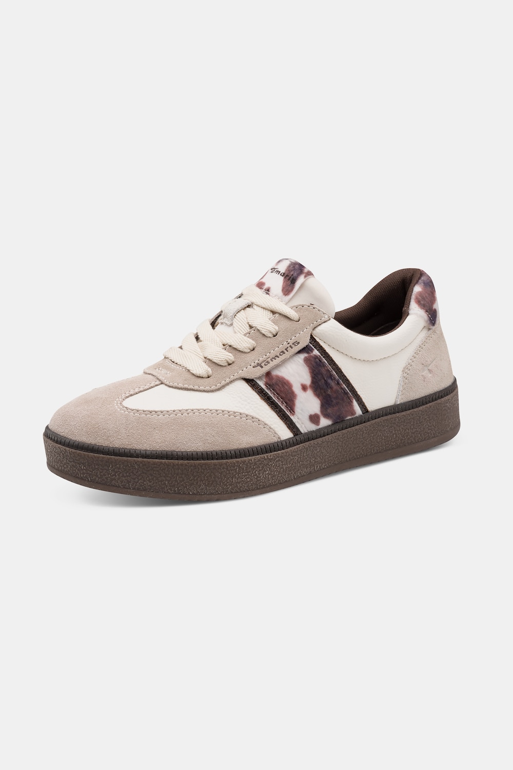 Leder-Sneaker, Tamaris Comfort, Wechselfussbett, Wide Fit