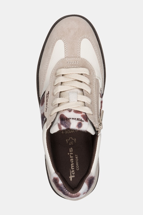 Leder-Sneaker, Tamaris Comfort, Wechselfußbett, Wide Fit