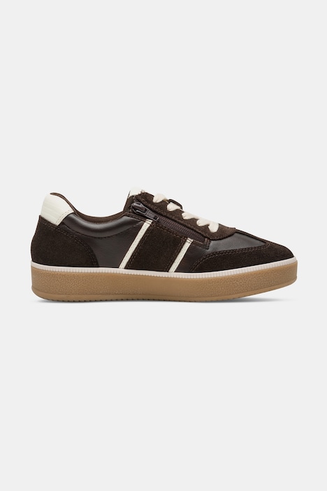 Leder-Sneaker, Tamaris Comfort, Wechselfußbett, Wide Fit