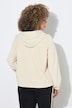 Cordjacke, A-Linie, Kapuze, langarm, elastischer Saum