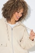 Cordjacke, A-Linie, Kapuze, langarm, elastischer Saum