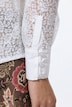 Bluse, Spitze, Stehkragen, Langarm